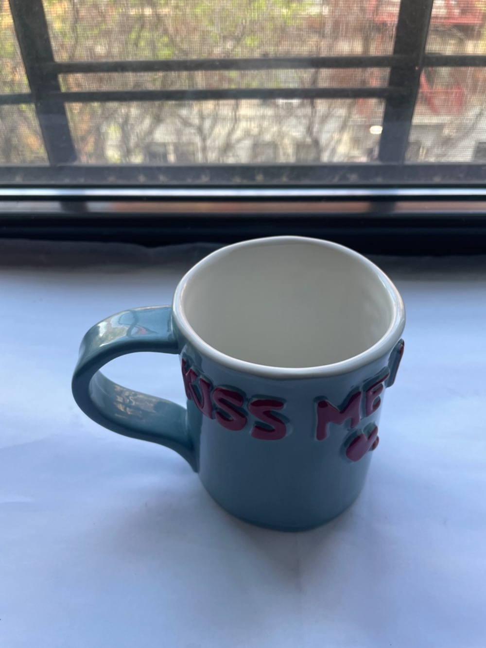 ❤️ NWT Kiss Me Instead Mug Stoneware Mug | Anthropologie - Picture 6 of 6